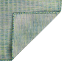 vidaXL türkizkék lapos szövésű kültéri szőnyeg 80 x 250 cm lakástextília