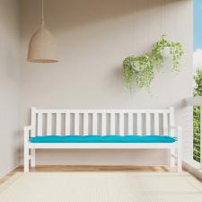 vidaXL türkizkék szövet kerti padpárna 200x50x7 cm lakástextília