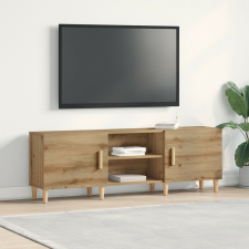 vidaXL TV Állvány Sötét tölgy színben - 150x30x50 cm - Mérnöki fából készült bútor