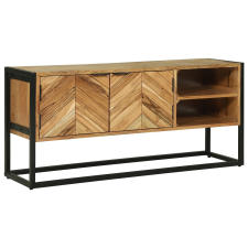vidaXL TV szekrény 110x30x50 cm Tömör akácfa bútor