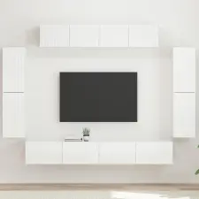 vidaXL TV szekrény 8 db Magas Fényű bútor