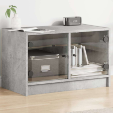 vidaXL TV Szekrény - Betonszürke - Üvegajtó - 68x37x42 cm bútor