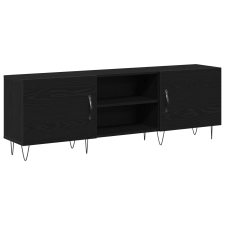 vidaXL TV Szekrény Fekete Tölgy 150x30x50 cm Műanyag Fa (862961) bútor