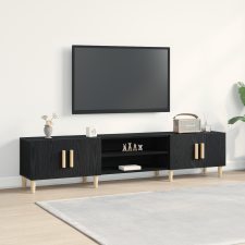 vidaXL TV Szekrény Fekete Tölgy 180x31,5x40 cm Műgyanta bútor