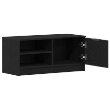 vidaXL TV Szekrény Fekete Tölgy 80x35x36,5 cm Műszaki Fa (862745) bútor