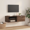 vidaXL TV szekrény fiókkal barna tölgy 100.5 x 39 x 30 cm Faanyag