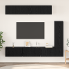 vidaXL TV szekrény garnitúra 6 pcs Musta tammi 30.5 x 30 x 90 cm