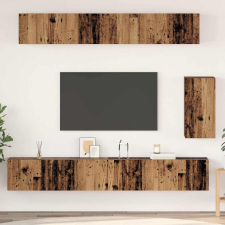vidaXL TV szekrény garnitúra 6 pcs Régi fa Sztenderd Közepes Faanyag bútor