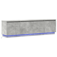 vidaXL TV szekrény LED beton szürke 180x38x49 cm műgyanta (3376147) bútor