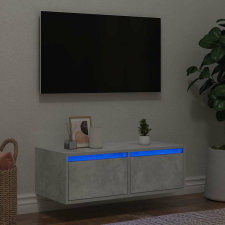 vidaXL TV szekrény LED világítással beton szürke 75x35,5x25 cm bútor