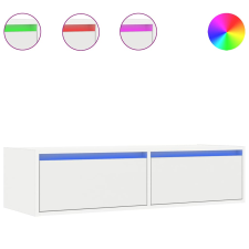 vidaXL TV szekrény LED világítással fehér 100X35,5x25 cm (860238) bútor