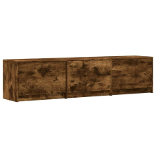 vidaXL TV szekrény leddel Füstölt tölgy 165 x 34 x 40 cm Faanyag bútor
