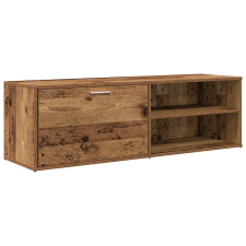 vidaXL TV szekrény Régi fa 120x34x37 cm Gépelt fa (855972) bútor