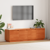 vidaXL TV szekrény tárolóval ajtóval Barna 156 x 37 x 45 cm Tömör fenyőfa