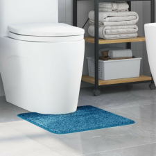 vidaXL U-alakú fürdőszőnyeg Kék 50x50 cm Poliészter Csúszásmentes lakástextília