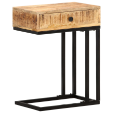vidaXL U-alakú tömör mangófa kisasztal 45 x 30 x 61 cm bútor