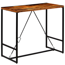 vidaXL újrahasznosított tömör fa bárasztal 120 x 60 x 106 cm (246289) bútor