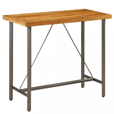 vidaXL újrahasznosított tömör tíkfa bárasztal 120 x 58 x 106 cm bútor