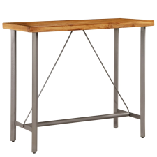 vidaXL újrahasznosított tömör tíkfa bárasztal 120 x 58 x 106 cm (245804) bútor