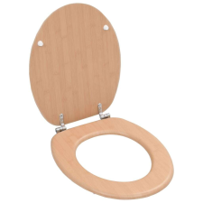 vidaXL univerzális MDF WC ülőke - Bambusz #bézs takarító és háztartási eszköz