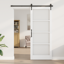 vidaXL Üvegajtó "ORKDAL" Fehér 86x211x4 cm nyílászáró