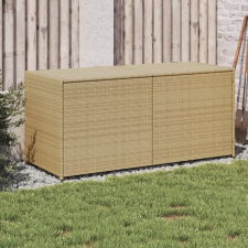 vidaXL vegyes bézs polyrattan kerti tárolóláda 283 L kerti tárolás