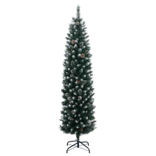 vidaXL vékony műkarácsonyfa 300 LED-del 240 cm (3315782) műfenyő