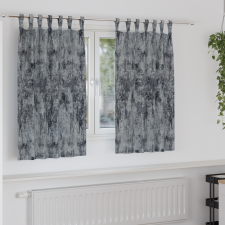 vidaXL Vellúr Függöny 2 db Gombfüllel Ezüst Szürke 140x140 cm lakástextília