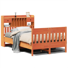 vidaXL viaszbarna tömör fenyőfa ágy matrac nélkül 120 x 190 cm (3323280) ágy és ágykellék