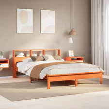 vidaXL viaszbarna tömör fenyőfa ágy matrac nélkül 140 x 200 cm ágy és ágykellék