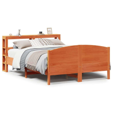 vidaXL viaszbarna tömör fenyőfa ágy matrac nélkül 150 x 200 cm ágy és ágykellék