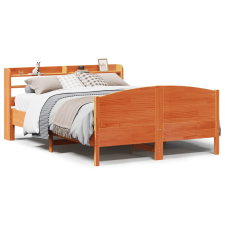 vidaXL viaszbarna tömör fenyőfa ágy matrac nélkül 160 x 200 cm (3306962) ágy és ágykellék