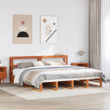 vidaXL viaszbarna tömör fenyőfa ágy matrac nélkül 180 x 200 cm ágy és ágykellék