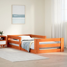 vidaXL viaszbarna tömör fenyőfa ágy matrac nélkül 70 x 140 cm ágy és ágykellék