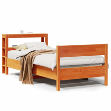 vidaXL viaszbarna tömör fenyőfa ágy matrac nélkül 75 x 190 cm ágy és ágykellék