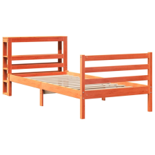 vidaXL viaszbarna tömör fenyőfa ágy matrac nélkül 75 x 190 cm (3305836) ágy és ágykellék