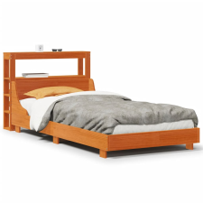 vidaXL viaszbarna tömör fenyőfa ágy matrac nélkül 75 x 190 cm (3306446) ágy és ágykellék
