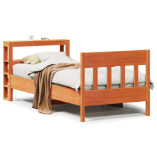 vidaXL viaszbarna tömör fenyőfa ágy matrac nélkül 90 x 190 cm ágy és ágykellék