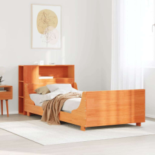 vidaXL viaszbarna tömör fenyőfa ágy matrac nélkül 90 x 190 cm ágy és ágykellék