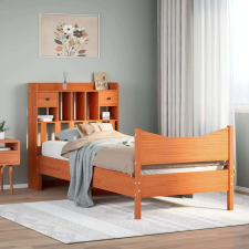 vidaXL viaszbarna tömör fenyőfa ágy matrac nélkül 90 x 190 cm ágy és ágykellék