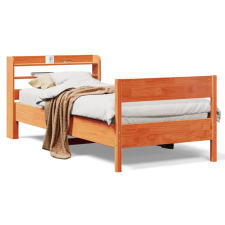 vidaXL viaszbarna tömör fenyőfa ágy matrac nélkül 90 x 190 cm (3306950) ágy és ágykellék