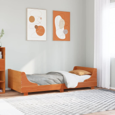 vidaXL viaszbarna tömör fenyőfa ágy matrac nélkül 90 x 200 cm ágy és ágykellék