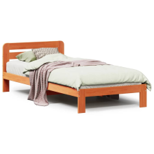 vidaXL viaszbarna tömör fenyőfa ágy matrac nélkül 90 x 200 cm (855542) ágy és ágykellék