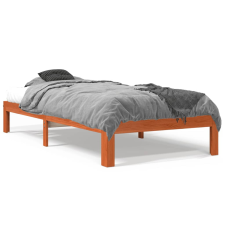 vidaXL viaszbarna tömör fenyőfa ágykeret 75 x 190 cm ágy és ágykellék