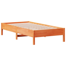 vidaXL viaszbarna tömör fenyőfa ágykeret 90 x 190 cm (842729) ágy és ágykellék