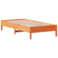 vidaXL viaszbarna tömör fenyőfa ágykeret 90 x 200 cm (842713) ágy és ágykellék