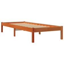 vidaXL viaszbarna tömör fenyőfa ágykeret 90 x 200 cm (844848) ágy és ágykellék