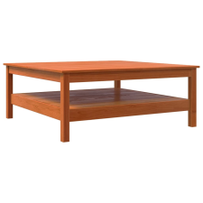 vidaXL viaszbarna tömör fenyőfa dohányzóasztal 100 x 100 x 40 cm (844470) bútor