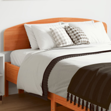 vidaXL viaszbarna tömör fenyőfa fejtámla 135 cm ágy és ágykellék
