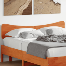 vidaXL viaszbarna tömör fenyőfa fejtámla 140 cm ágy és ágykellék